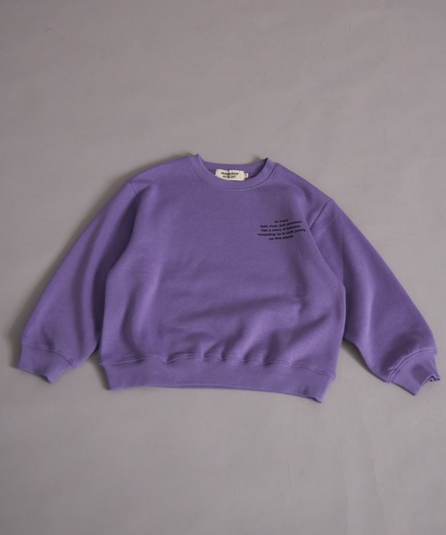 PAIRMANON STREET（ペアマノンストリート）の「裏起毛 フォトプリント スウェット トレーナー【PAIRMANON STREET】（スウェット・キッズ・ライトパープル/グレー/ブラック系その他/ブラック/グレー系その他・100/110/120/130/140/150/160/90）」の19枚目の写真