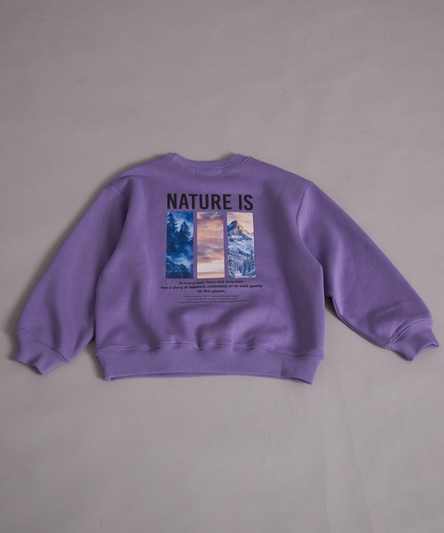 PAIRMANON STREET（ペアマノンストリート）の「裏起毛 フォトプリント スウェット トレーナー【PAIRMANON STREET】（スウェット・キッズ・ライトパープル/グレー/ブラック系その他/ブラック/グレー系その他・100/110/120/130/140/150/160/90）」の20枚目の写真