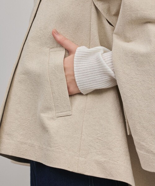 GRACE CONTINENTAL（グレースコンチネンタル）の「リネンオックスケープジャケット（その他アウター・レディース・ブラック/ベージュ・36）」の10枚目の写真