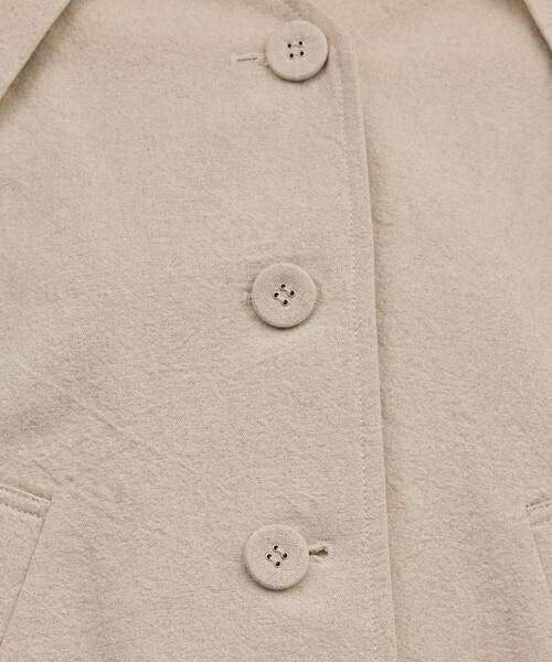 GRACE CONTINENTAL（グレースコンチネンタル）の「リネンオックスケープジャケット（その他アウター・レディース・ブラック/ベージュ・36）」の11枚目の写真