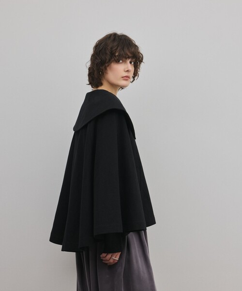 GRACE CONTINENTAL（グレースコンチネンタル）の「リネンオックスケープジャケット（その他アウター・レディース・ブラック/ベージュ・36）」の21枚目の写真