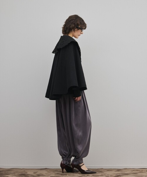 GRACE CONTINENTAL（グレースコンチネンタル）の「リネンオックスケープジャケット（その他アウター・レディース・ブラック/ベージュ・36）」の22枚目の写真