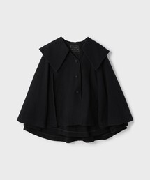 リネンオックスケープジャケット