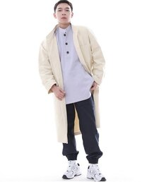 SAINTCREW（セントクルー）の「パティグロールアップロングトレンチボタンコート FBL-700 クリーム（トレンチコート）」