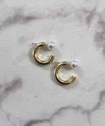 YU-KA:ムーンパールピアス moon Pearl pierce