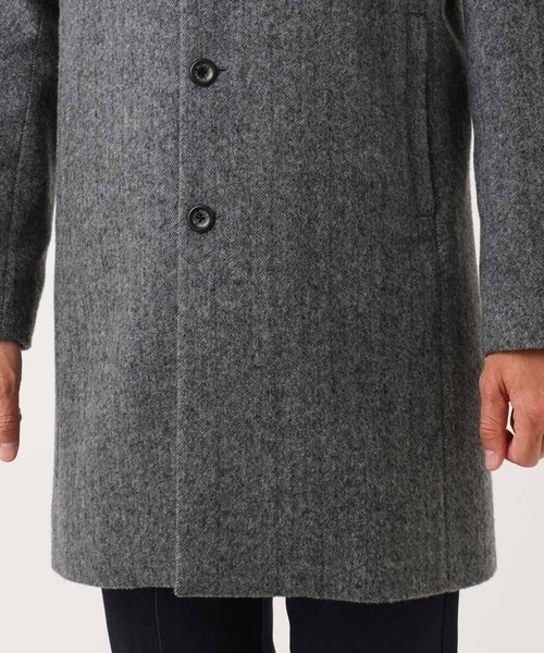 MICHEL KLEIN HOMME (ミッシェルクランオム)の「ウールヘリンボンチェスターコート(チェスターコート・メンズ・グレー/ブラック・MEDIUM/LARGE/X-LARGE)」の10枚目の写真