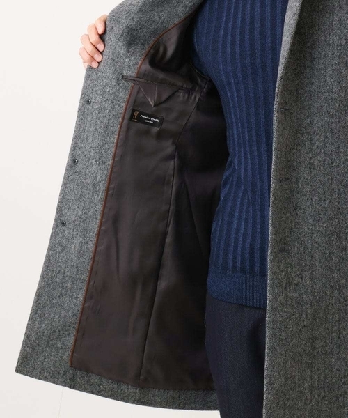 MICHEL KLEIN HOMME (ミッシェルクランオム)の「ウールヘリンボンチェスターコート(チェスターコート・メンズ・グレー/ブラック・MEDIUM/LARGE/X-LARGE)」の12枚目の写真
