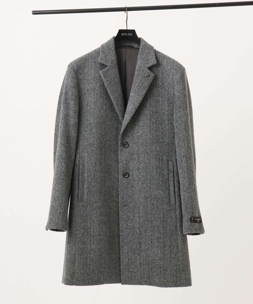 MICHEL KLEIN HOMME (ミッシェルクランオム)の「ウールヘリンボンチェスターコート(チェスターコート・メンズ・グレー/ブラック・MEDIUM/LARGE/X-LARGE)」の14枚目の写真