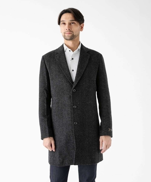 MICHEL KLEIN HOMME (ミッシェルクランオム)の「ウールヘリンボンチェスターコート(チェスターコート・メンズ・グレー/ブラック・MEDIUM/LARGE/X-LARGE)」の18枚目の写真