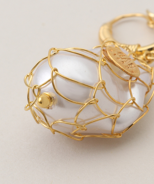 GAS BIJOUX（ガスビジュー）の「Gas Bijoux/ガス ビジュー アミパールピアス（ピアス（両耳用）・レディース・ゴールド・FREE）」の7枚目の写真