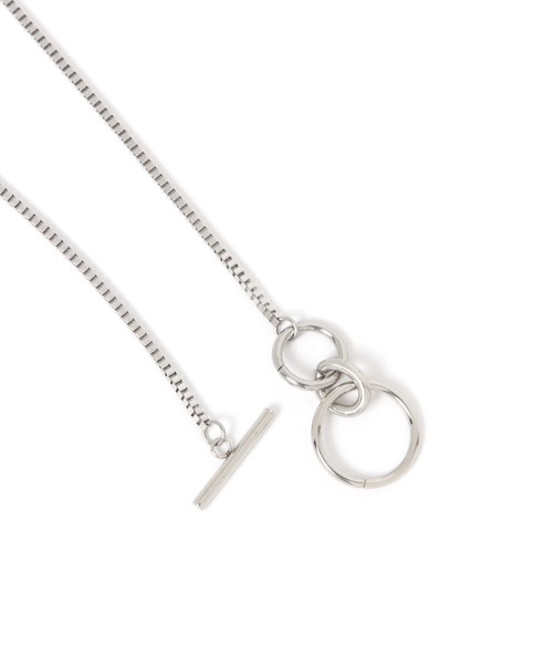 BAYFLOW（ベイフロー）の「ステンレスグラスホルダーネックレス（ネックレス・レディース・ライトグレー/イエロー・FREE）」の4枚目の写真