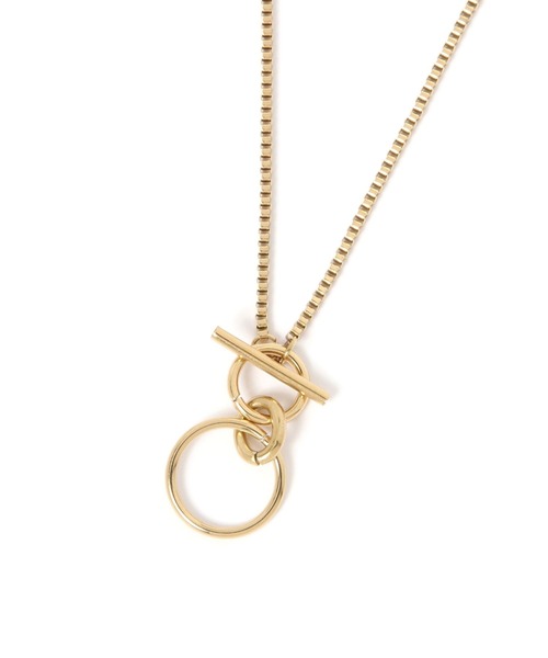 BAYFLOW（ベイフロー）の「ステンレスグラスホルダーネックレス（ネックレス・レディース・ライトグレー/イエロー・FREE）」の5枚目の写真