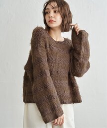 フェザーボーダーニット