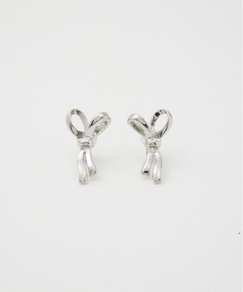 SLY（スライ）の「RIBBON EARRING リボンイヤリング（イヤリング・レディース・ゴールド/シルバー・FREE）」の2枚目の写真