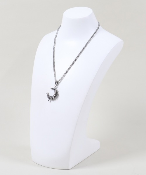 SPINNS（スピンズ）の「シルバーチェーンネックレス/モチーフ/クロス/ムーン（ネックレス・メンズ・A/C/B・ONESIZE）」の11枚目の写真