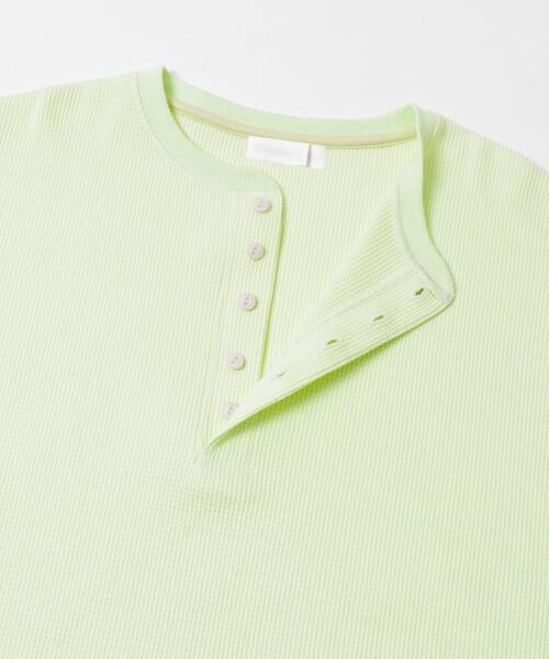 SENSE OF PLACE by URBAN RESEARCH（センスオブプレイスバイアーバンリサーチ）の「ワッフルヘンリーネックロングTシャツ（Tシャツ/カットソー・メンズ・ブラック/グレー系その他/ミント・MEDIUM/LARGE）」の12枚目の写真