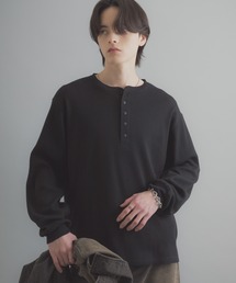 SENSE OF PLACE by URBAN RESEARCH | ワッフルヘンリーネックロンT(Tシャツ/カットソー)