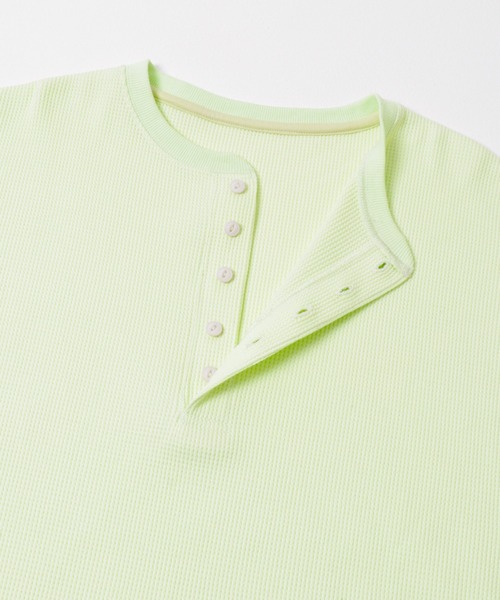 SENSE OF PLACE by URBAN RESEARCH（センスオブプレイスバイアーバンリサーチ）の「ワッフルヘンリーネックロンT（Tシャツ/カットソー・メンズ・ブラック/グレー系その他/ミント・MEDIUM/LARGE）」の17枚目の写真