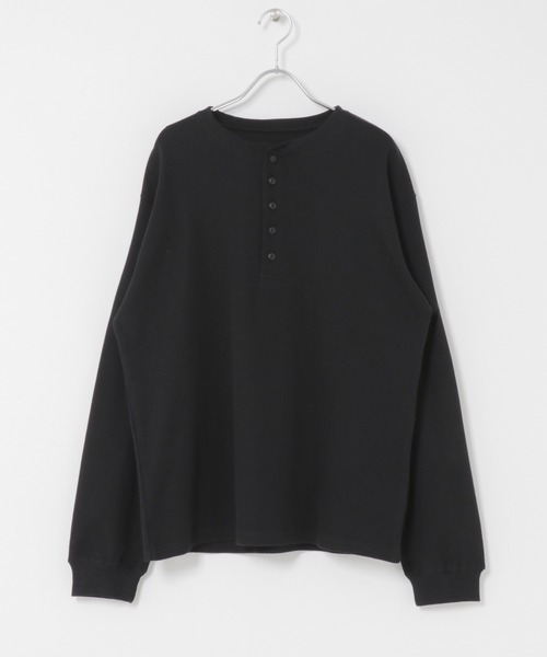 SENSE OF PLACE by URBAN RESEARCH（センスオブプレイスバイアーバンリサーチ）の「ワッフルヘンリーネックロンT（Tシャツ/カットソー・メンズ・ブラック/グレー系その他/ミント・MEDIUM/LARGE）」の14枚目の写真