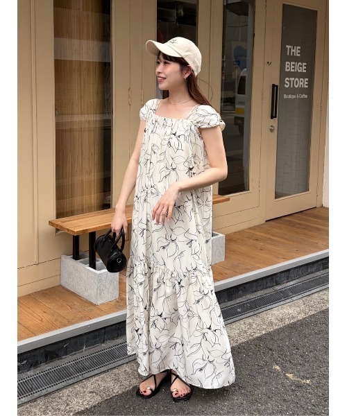 titivate(ティティベイト)の「2wayショルダーワンピース(ワンピース・レディース・アイボリー/ブラック/ダークブラウン・M/S/SP)」の4枚目の写真