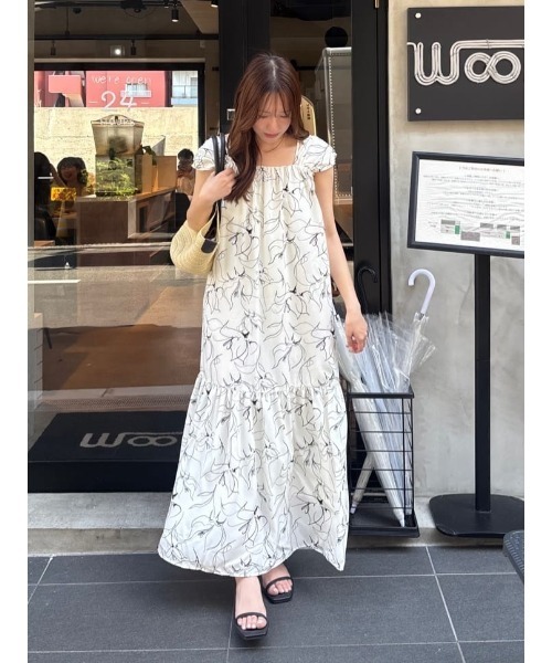 titivate(ティティベイト)の「2wayショルダーワンピース(ワンピース・レディース・アイボリー/ブラック/ダークブラウン・M/S/SP)」の8枚目の写真