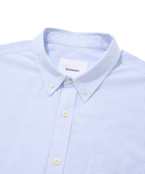 COVERNAT(カバーナット)の「ウェイルロゴマルチストライプシャツスカイブルー(シャツ/ブラウス・レディース・その他・L/XL/M/XXL)」の3枚目の写真