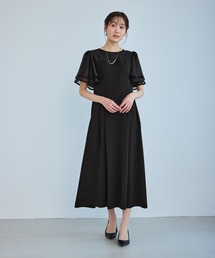 セール】シフォンカットジャカード ワンピース（ワンピース）｜TO BE