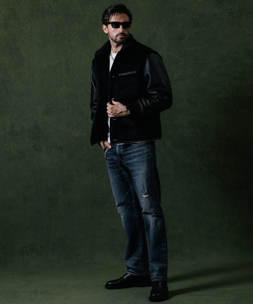 CRIMIE（クライミー）の「CRIMIE/クライミー/ALPACA AWARD CONCHO JACKET/アルパカアワード コンチョ ジャケット（ブルゾン・メンズ・ブラック・M）」の2枚目の写真