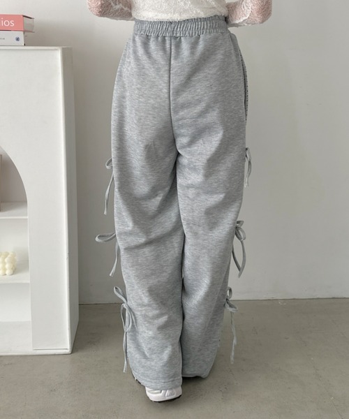 CLEA(クレア)の「ドットリボンスウェットパンツ(スウェットパンツ・レディース・ブラック/グレー・FREE)」の17枚目の写真