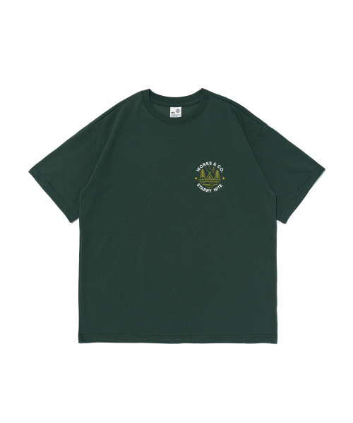 WORKS & CO.(ワークス アンド コー)の「スターナイト半袖Tシャツ(グリーン)(Tシャツ/カットソー・レディース・その他・M/L/2XL/XL)」の1枚目の写真
