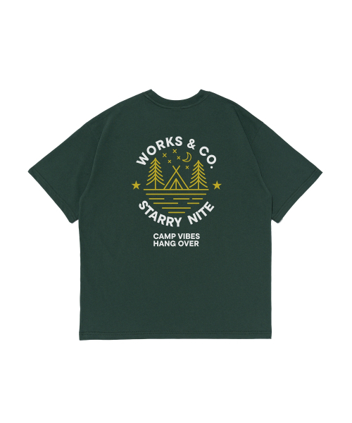 WORKS & CO.(ワークス アンド コー)の「スターナイト半袖Tシャツ(グリーン)(Tシャツ/カットソー・レディース・その他・M/L/2XL/XL)」の2枚目の写真