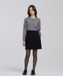 LEVHEARTED（レブハティッド）の「テンポプリーツミニスカート - ブラック（スカート）」