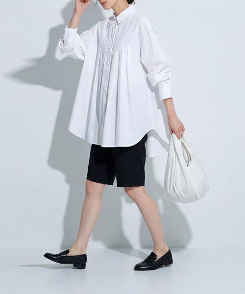 antiqua(アンティカ)の「タック シャツ(シャツ/ブラウス・レディース・ホワイト/ブルー/ピンク・ONESIZE)」の8枚目の写真