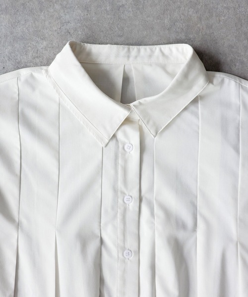 antiqua(アンティカ)の「タック シャツ(シャツ/ブラウス・レディース・ホワイト/ブルー/ピンク・ONESIZE)」の20枚目の写真