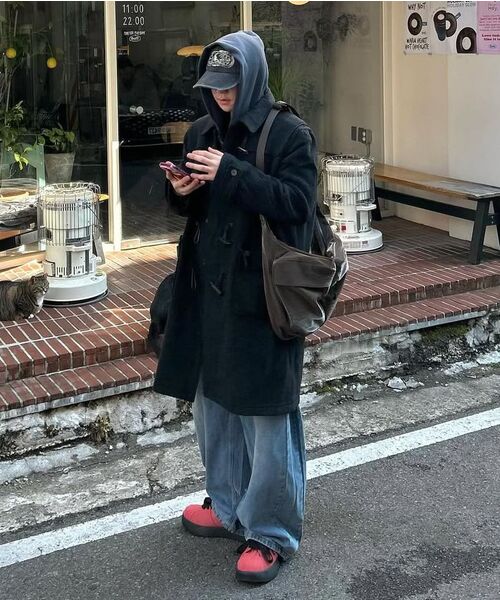 NONBLANK(ノンブランク)の「クロスバッグ_ダークブラウン(メッセンジャーバッグ・メンズ・その他・FREE)」の5枚目の写真