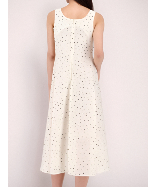 ACUD（アクド）の「Sleeveless Dot Dress _Ivory（ワンピース・レディース・アイボリー・M/S）」の2枚目の写真