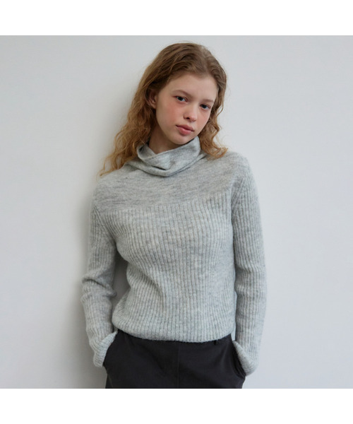 MAGNET ARCHIVE(マグネット アーカイブ)の「Flow Golgi Knit (Gray)(ニット/セーター・レディース・ライトグレー・FREE)」の1枚目の写真