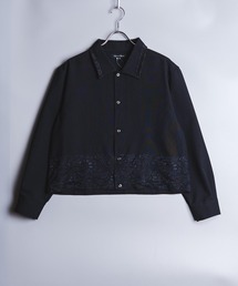 garsonwave（ギャルソンウェーブ）の「日本製 ポリエステル トロ レースデザイン ショート丈 ジャケット(GW)（その他アウター）」