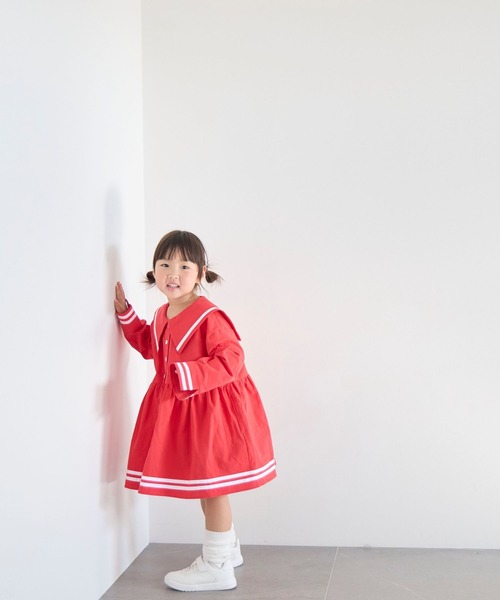 LOWRYS FARM（ローリーズファーム）の「セーラーシシュウワンピース　 642996（ワンピース・キッズ・アイボリー/レッド/ネイビー・150cm/140cm/130cm/120cm/110cm）」の17枚目の写真