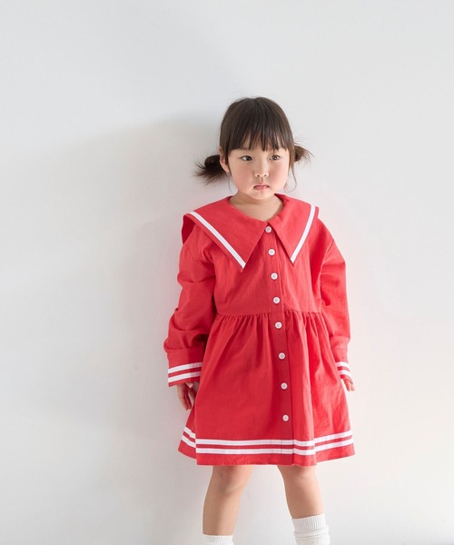 LOWRYS FARM（ローリーズファーム）の「セーラーシシュウワンピース　 642996（ワンピース・キッズ・アイボリー/レッド/ネイビー・150cm/140cm/130cm/120cm/110cm）」の19枚目の写真