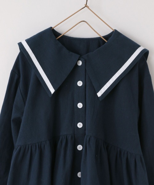 LOWRYS FARM（ローリーズファーム）の「セーラーシシュウワンピース　 642996（ワンピース・キッズ・アイボリー/レッド/ネイビー・150cm/140cm/130cm/120cm/110cm）」の14枚目の写真