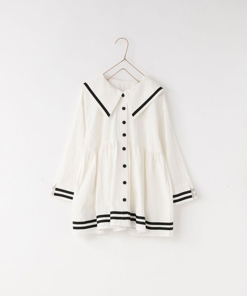 LOWRYS FARM（ローリーズファーム）の「セーラーシシュウワンピース　 642996（ワンピース・キッズ・アイボリー/レッド/ネイビー・150cm/140cm/130cm/120cm/110cm）」の8枚目の写真