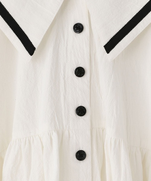 LOWRYS FARM（ローリーズファーム）の「セーラーシシュウワンピース　 642996（ワンピース・キッズ・アイボリー/レッド/ネイビー・150cm/140cm/130cm/120cm/110cm）」の9枚目の写真