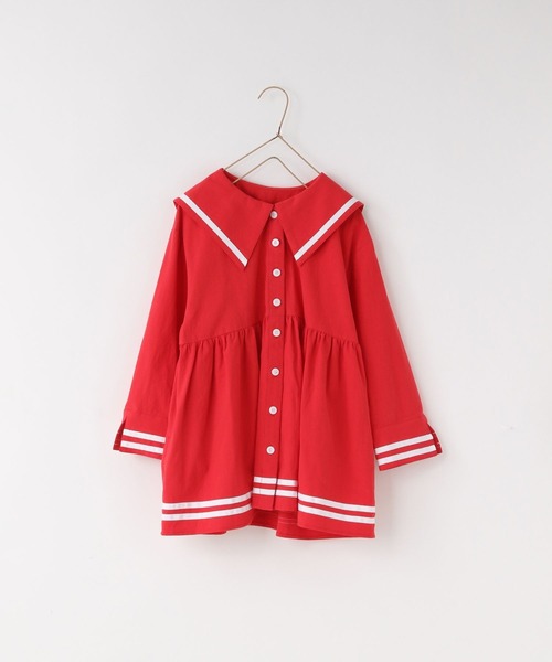 LOWRYS FARM（ローリーズファーム）の「セーラーシシュウワンピース　 642996（ワンピース・キッズ・アイボリー/レッド/ネイビー・150cm/140cm/130cm/120cm/110cm）」の10枚目の写真