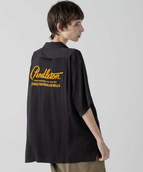 PENDLETON（ペンドルトン）の「ロゴEMB・シャツ（シャツ/ブラウス・メンズ・ブラック/オフホワイト・LARGE/MEDIUM/SMALL）」の5枚目の写真