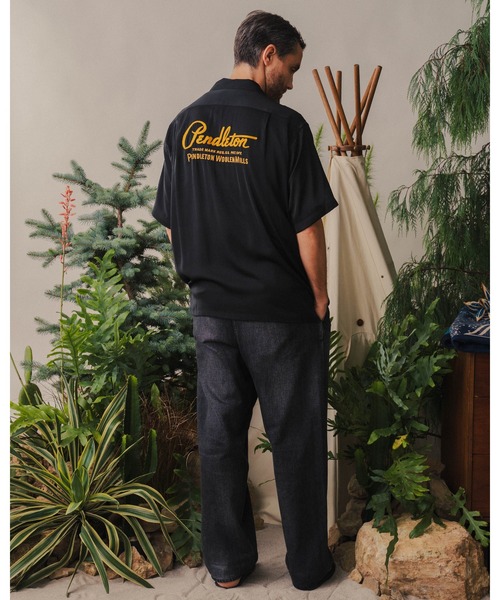 PENDLETON（ペンドルトン）の「ロゴEMB・シャツ（シャツ/ブラウス・メンズ・ブラック/オフホワイト・LARGE/MEDIUM/SMALL）」の14枚目の写真