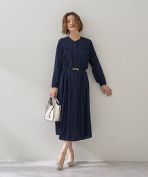 YECCA VECCA | ベルト付きギャザーワンピース(ワンピース)