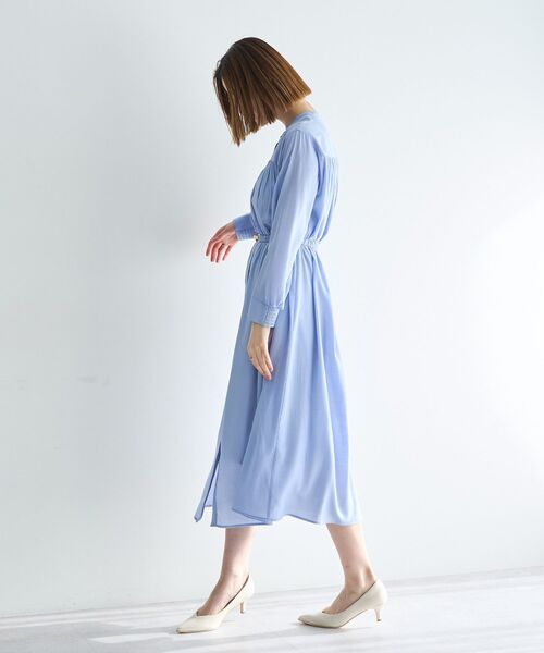 YECCA VECCA（イェッカヴェッカ）の「ベルト付きギャザーワンピース（ワンピース・レディース・オレンジ/ブルー/ネイビー・FREE）」の18枚目の写真