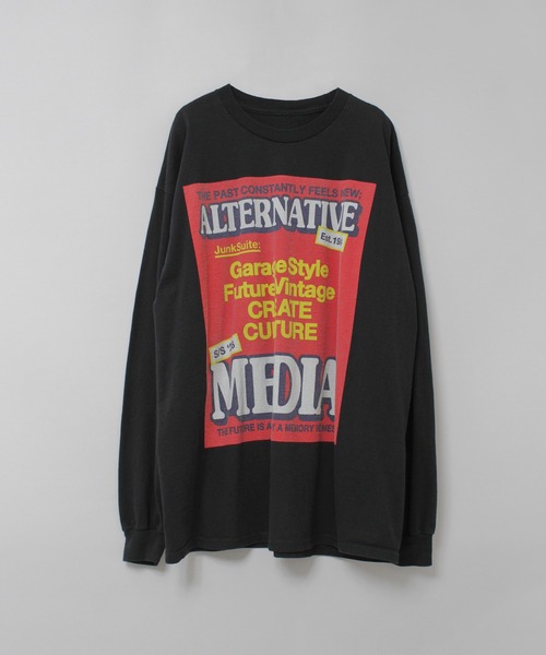 RNA(アールエヌエー)の「M2620 バナープリントロンT(Tシャツ/カットソー・レディース・ホワイト/パープル/ブラック・MEDIUM)」の12枚目の写真