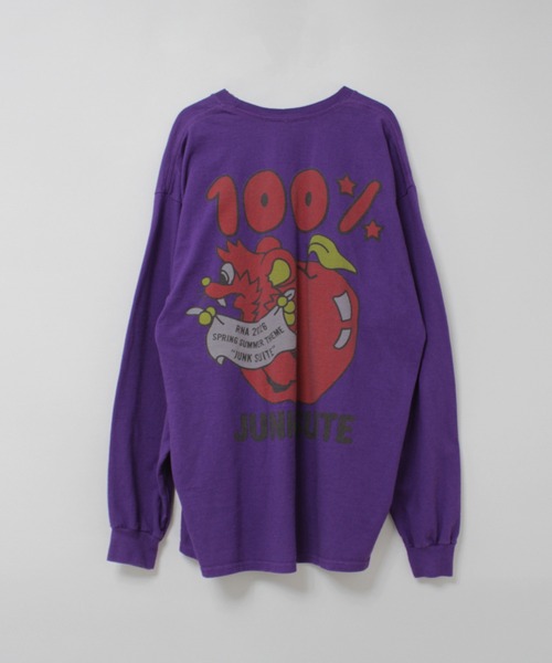 RNA(アールエヌエー)の「M2620 バナープリントロンT(Tシャツ/カットソー・レディース・ホワイト/パープル/ブラック・MEDIUM)」の16枚目の写真